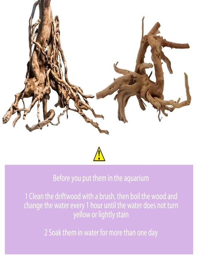 Vmiapxo 8 Pieces Natural Driftwood for Aquarium Decor, Assorted Sinkable Spider Wood, Reptile Drift Wood Branches Fish Tank Decorations (3.15''-4'') - Image 3